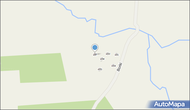 Dzianisz, Borki, 15, mapa Dzianisz