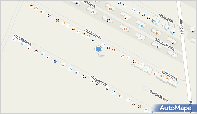 Falenty Duże, Borówkowa, 26, mapa Falenty Duże