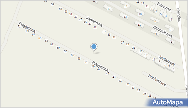 Falenty Duże, Borówkowa, 27, mapa Falenty Duże