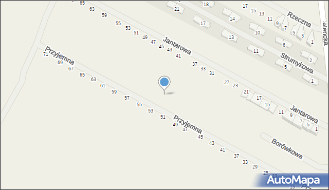 Falenty Duże, Borówkowa, 29, mapa Falenty Duże