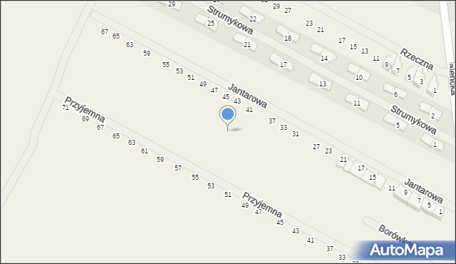 Falenty Duże, Borówkowa, 30, mapa Falenty Duże