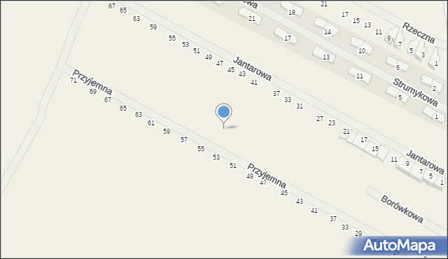 Falenty Duże, Borówkowa, 31, mapa Falenty Duże