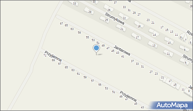 Falenty Duże, Borówkowa, 36, mapa Falenty Duże