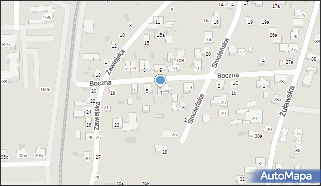 Gdańsk, Boczna, 4, mapa Gdańska