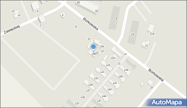 Gdańsk, Borkowska, 10b, mapa Gdańska