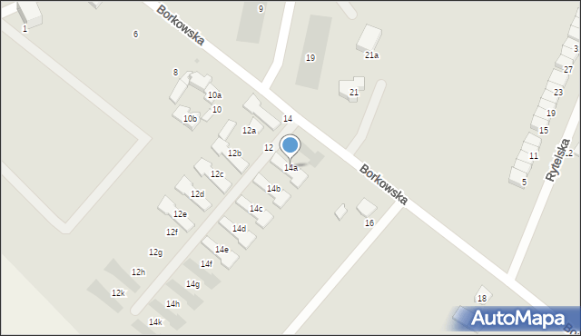 Gdańsk, Borkowska, 14a, mapa Gdańska