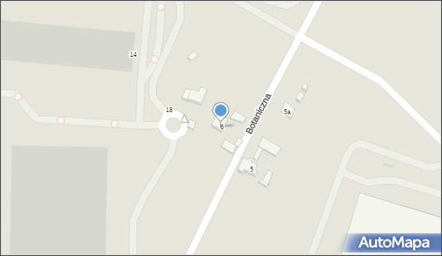 Gdańsk, Botaniczna, 6, mapa Gdańska