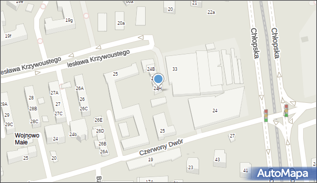 Gdańsk, Bolesława Krzywoustego, 24I, mapa Gdańska