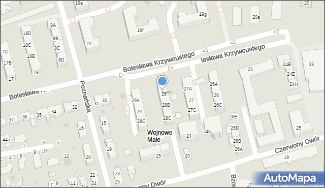 Gdańsk, Bolesława Krzywoustego, 28A, mapa Gdańska
