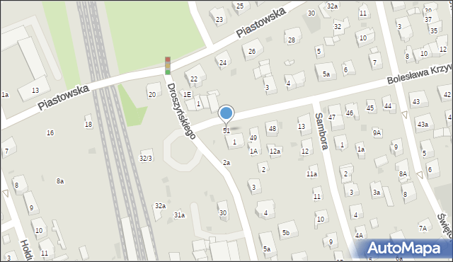 Gdańsk, Bolesława Krzywoustego, 51, mapa Gdańska