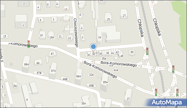 Gdańsk, Bora-Komorowskiego Tadeusza, gen., 32, mapa Gdańska