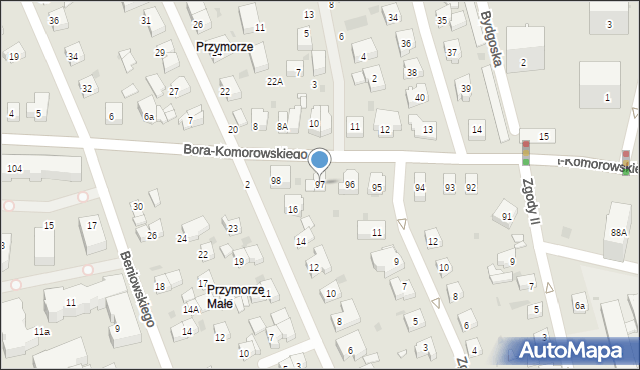 Gdańsk, Bora-Komorowskiego Tadeusza, gen., 97, mapa Gdańska