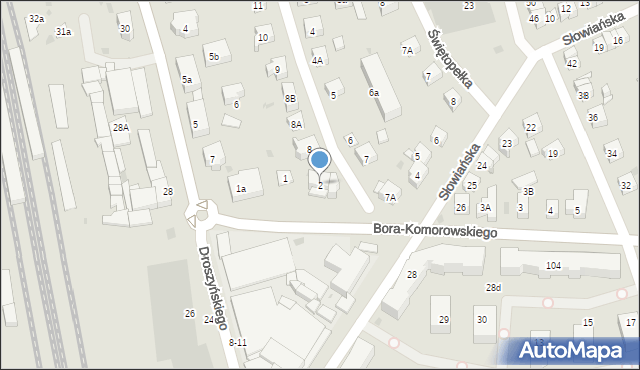 Gdańsk, Bora-Komorowskiego Tadeusza, gen., 2, mapa Gdańska