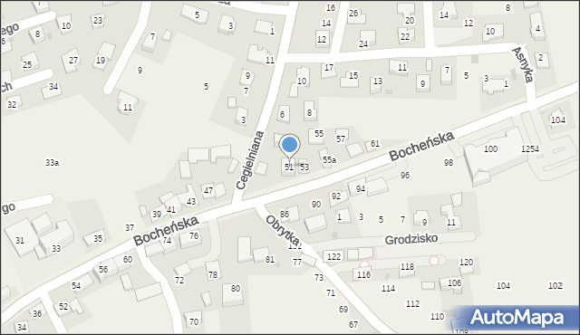 Gdów, Bocheńska, 51, mapa Gdów