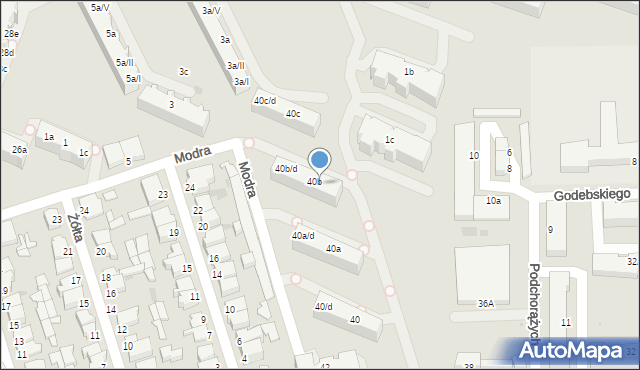 Gdynia, Bosmańska, 40b/b, mapa Gdyni