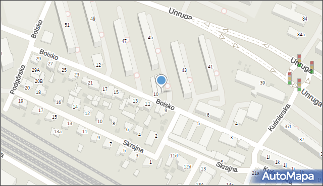 Gdynia, Boisko, 8, mapa Gdyni