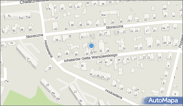 Gdynia, Bohaterów Getta Warszawskiego, 32, mapa Gdyni