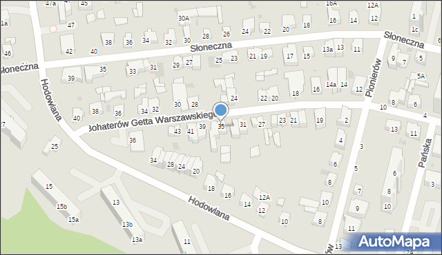 Gdynia, Bohaterów Getta Warszawskiego, 35, mapa Gdyni