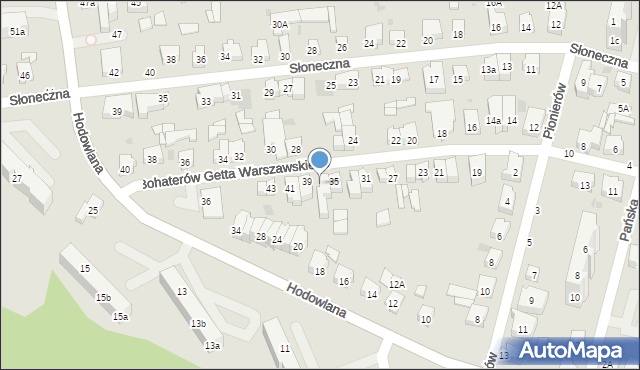 Gdynia, Bohaterów Getta Warszawskiego, 37, mapa Gdyni