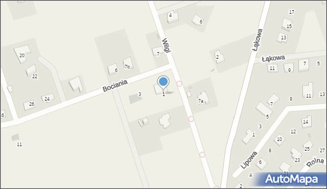 Giedajty, Bociania, 1, mapa Giedajty