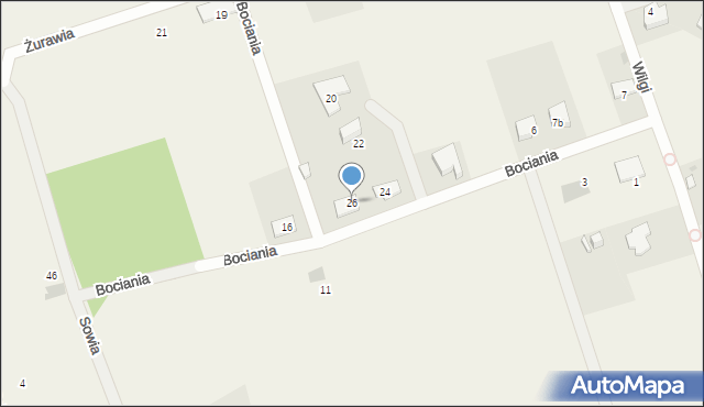 Giedajty, Bociania, 26, mapa Giedajty