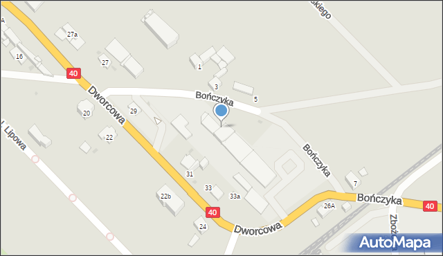 Głogówek, Bończyka Norberta, 2a, mapa Głogówek