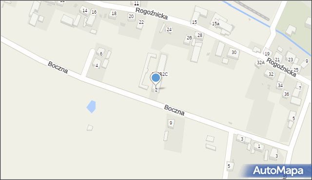 Goczałków, Boczna, 2, mapa Goczałków