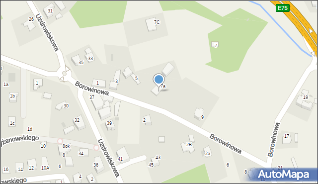 Goczałkowice-Zdrój, Borowinowa, 7d, mapa Goczałkowice-Zdrój