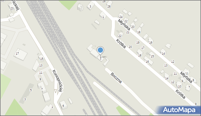 Gogolin, Boczna, 2, mapa Gogolin