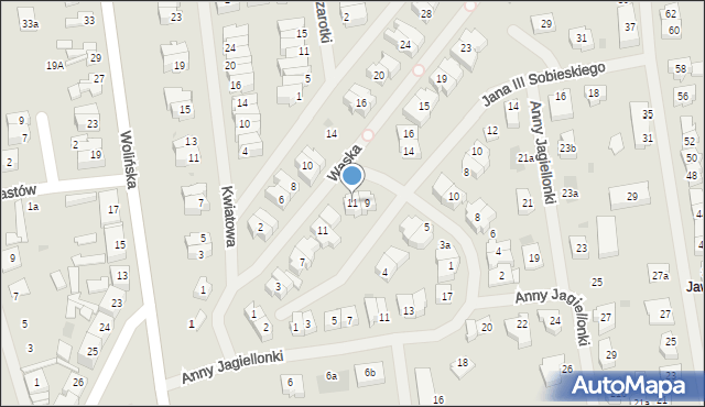 Goleniów, Bogusława X, 11, mapa Goleniów