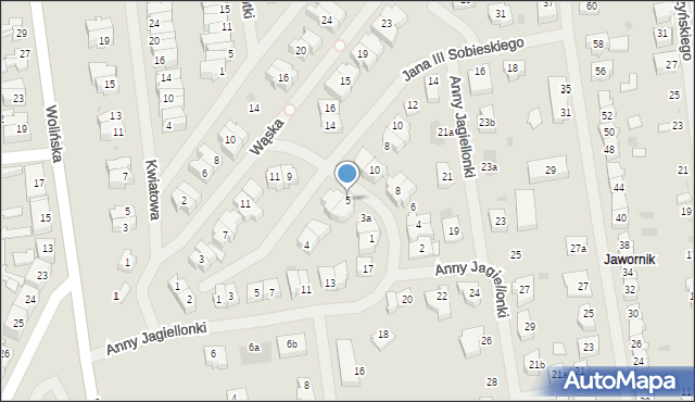 Goleniów, Bogusława X, 5, mapa Goleniów