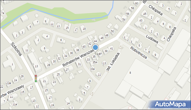 Goleniów, Bohaterów Warszawy, 35b, mapa Goleniów