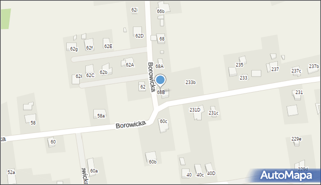 Gołkowice, Borowicka, 68B, mapa Gołkowice