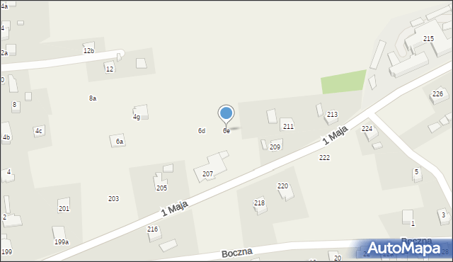 Gołkowice, Borowicka, 6e, mapa Gołkowice