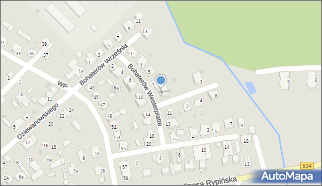 Golub-Dobrzyń, Bohaterów Westerplatte, 9, mapa Golub-Dobrzyń