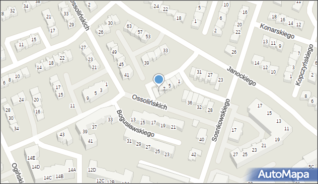 Gorzów Wielkopolski, Bogusławskiego Wojciecha, 9, mapa Gorzów Wielkopolski