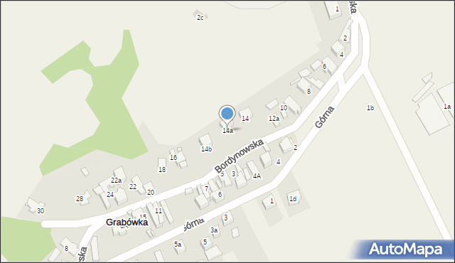 Grabówka, Bordynowska, 14a, mapa Grabówka