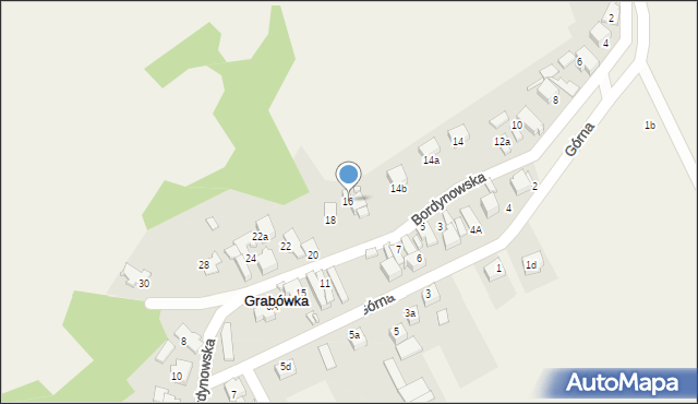 Grabówka, Bordynowska, 16, mapa Grabówka