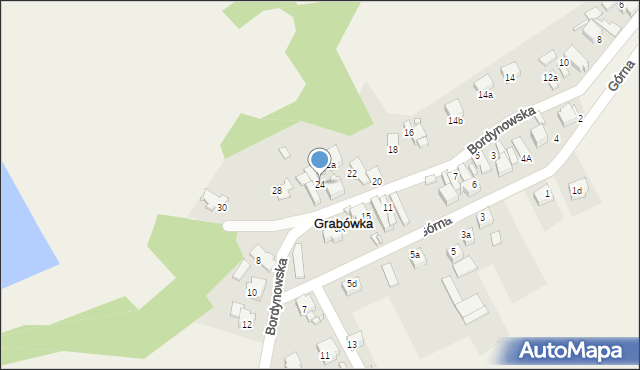 Grabówka, Bordynowska, 24, mapa Grabówka
