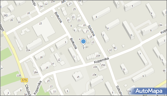 Grodzisk Mazowiecki, Bołtucia Mikołaja, gen., 2, mapa Grodzisk Mazowiecki