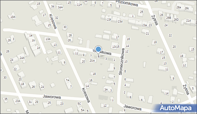 Grodzisk Mazowiecki, Borówkowa, 5, mapa Grodzisk Mazowiecki