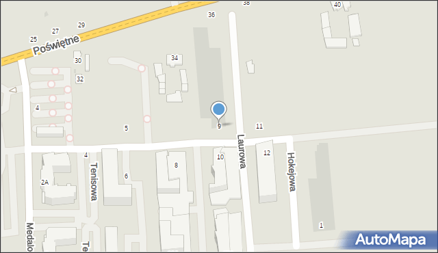 Grójec, Bokserska, 9, mapa Grójec