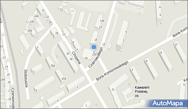 Grudziądz, Bora-Komorowskiego Tadeusza, gen., 131, mapa Grudziądza