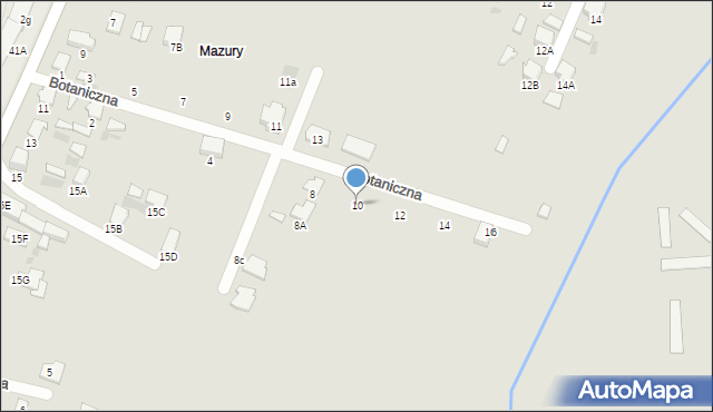 Hajnówka, Botaniczna, 10, mapa Hajnówka