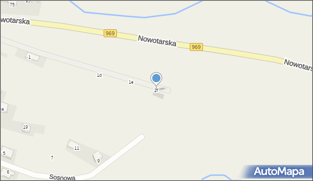 Harklowa, Bór, 1f, mapa Harklowa