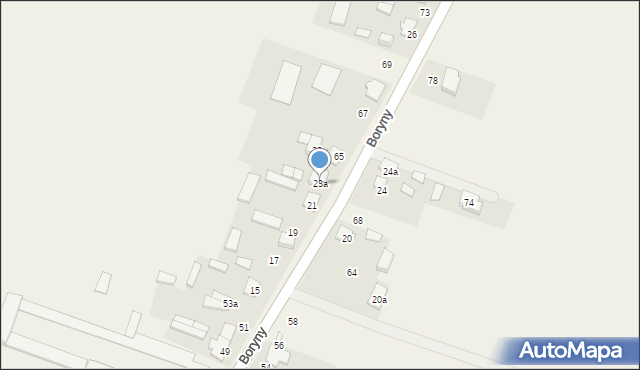 Helenów, Boryny, 23a, mapa Helenów