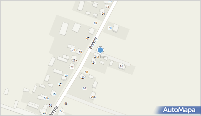 Helenów, Boryny, 72, mapa Helenów