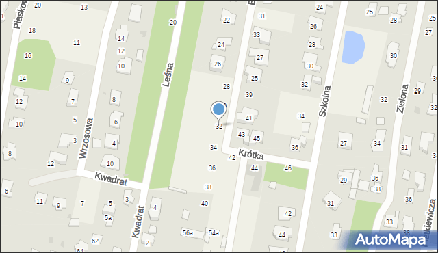 Hornówek, Boiskowa, 32, mapa Hornówek