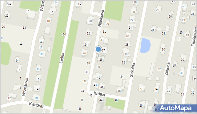 Hornówek, Boiskowa, 37, mapa Hornówek