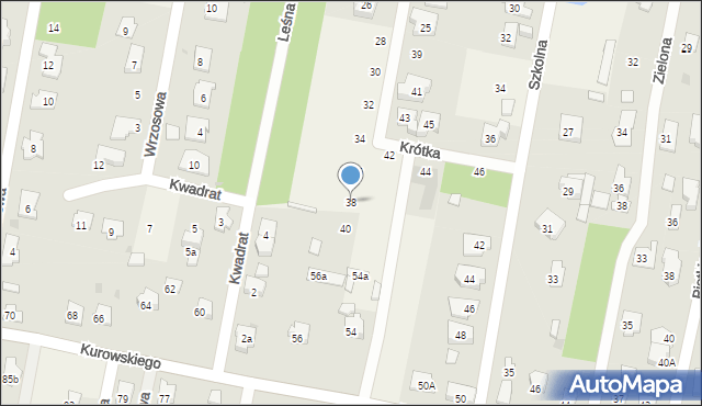 Hornówek, Boiskowa, 38, mapa Hornówek